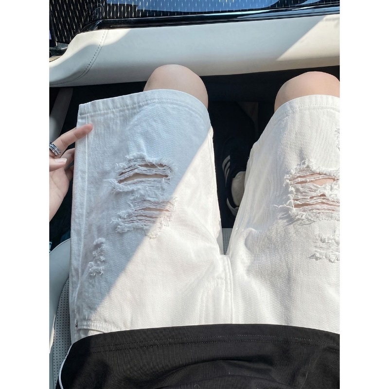 Męskie elastyczne szorty jeans – Shorts Denim Frayed recenzja i cena