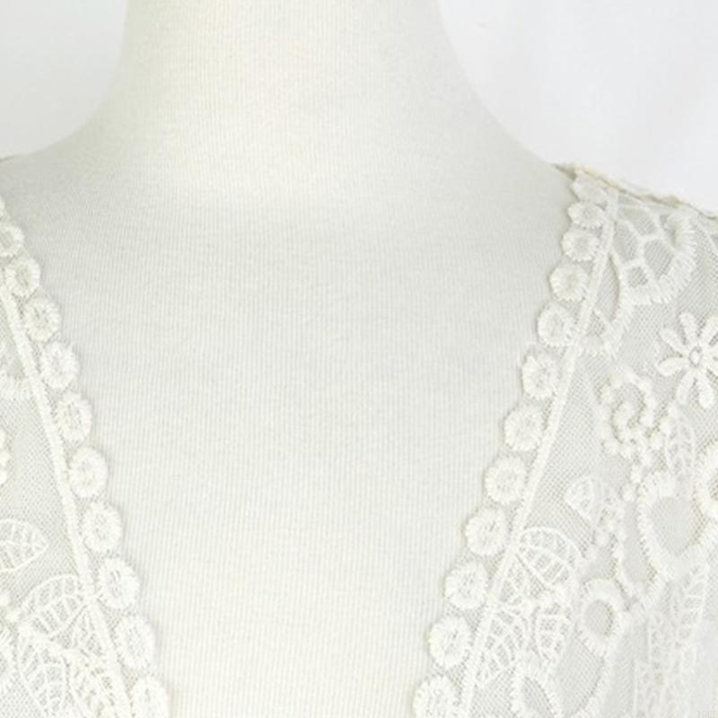 Kobiety Lace Otwarcie Kimono C – Kimono Sheer Floral recenzja i cena