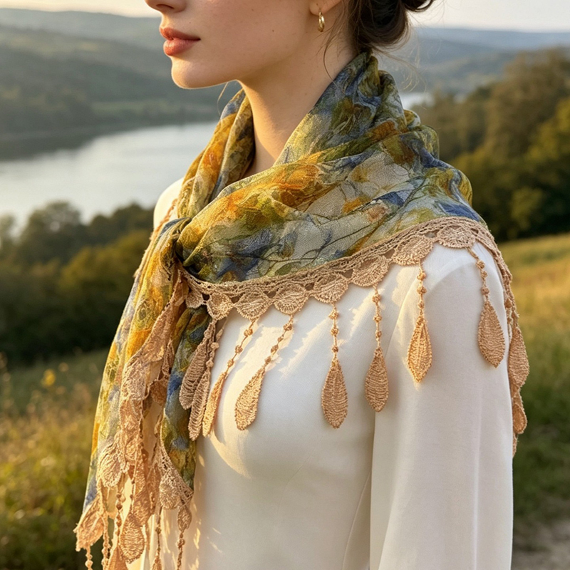 Vintage'owa kwiatowa koronkowa – Cover Up Kaftan recenzja i cena