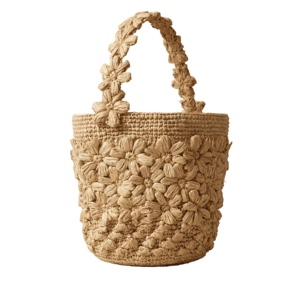 Damska letnia torba typu bucke – Crochet Bag Raffia recenzja i cena